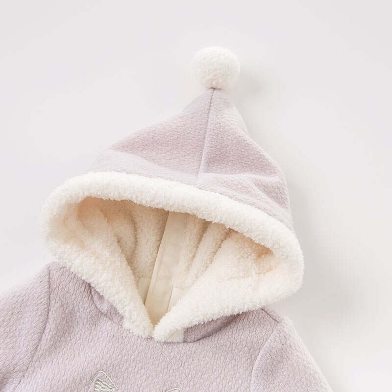 DB8819 dave bella baby meisje katoenen jas kinderen bovenkleding mode roze jas
