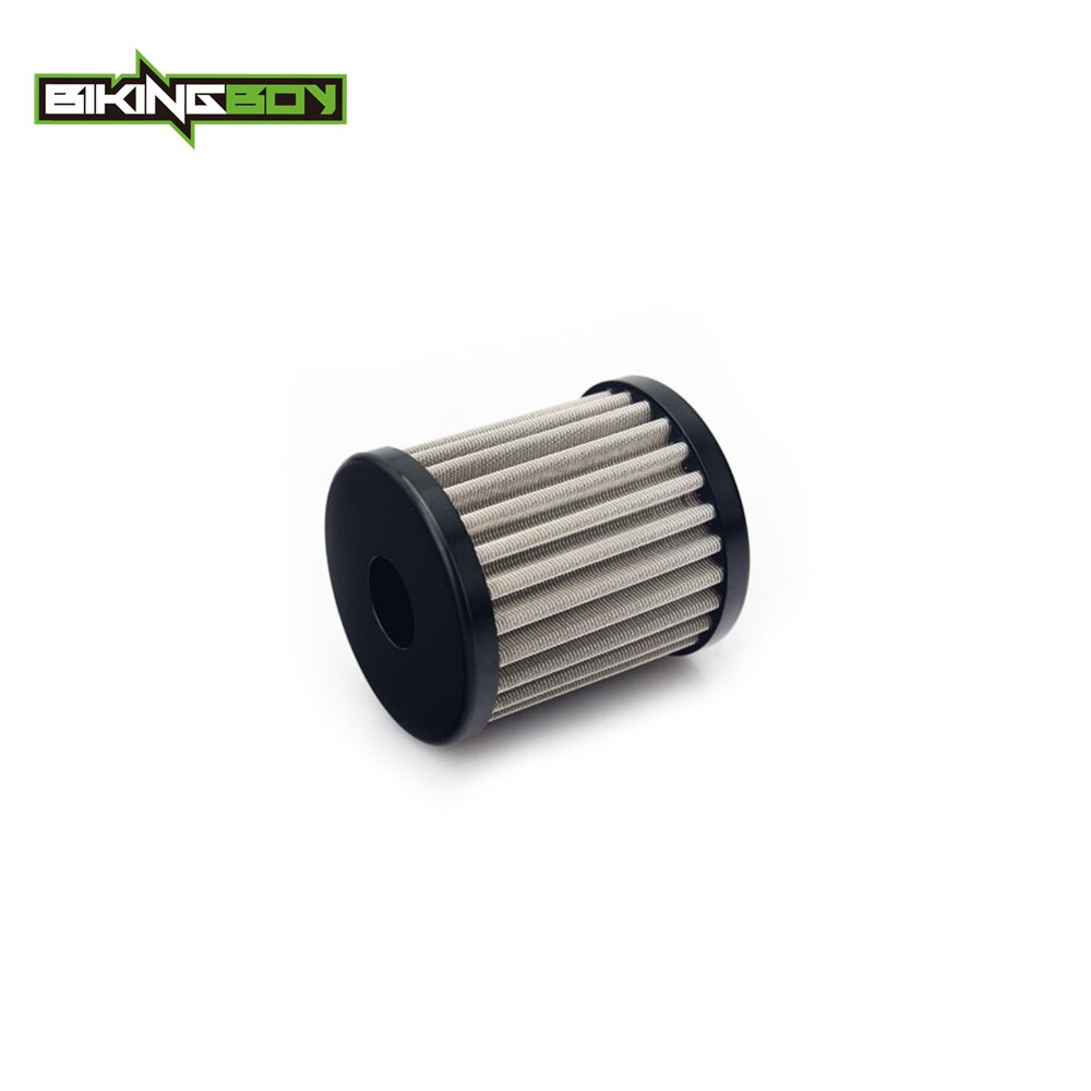 BIKINGBOY For Kawasaki KX250F 04-18 05 06 07 08 09 10 KX450F KXF 250 KX-F 450 Reusable Oil Filter Stainless Steel