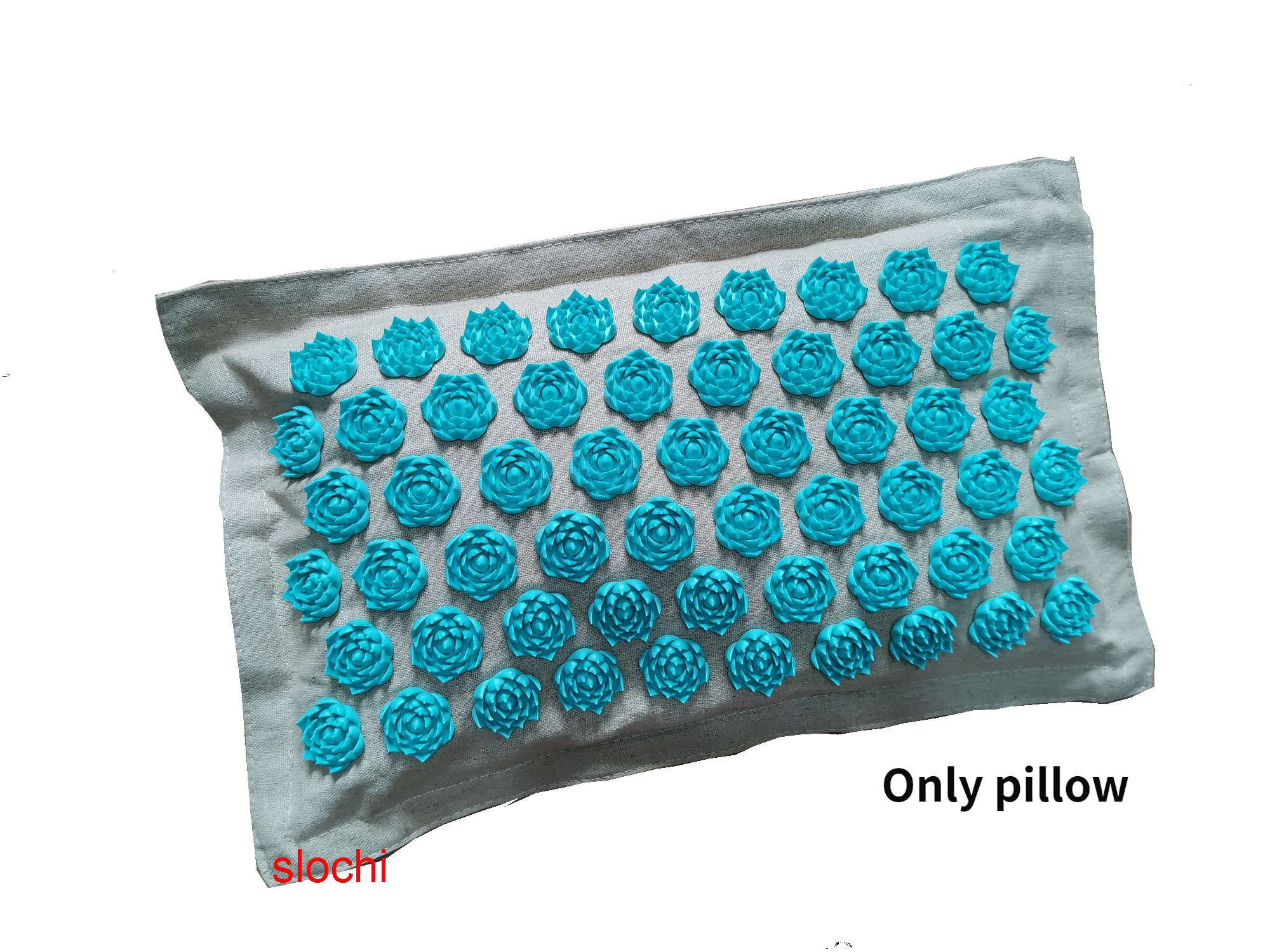 74*44cm Nature Linen Coconut Palm Massage Yoga Mat Sport Pillow Mat with Bag Lotus Spike Acupressure Mat Cushion Accupresure Mat
