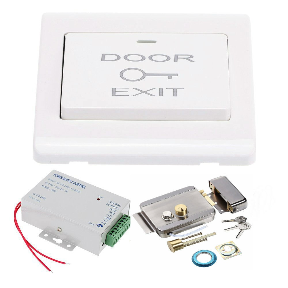 Access Control Electric Magnetic Door Lock 180KG 350lbs 12V Electric Lock Holding Force
