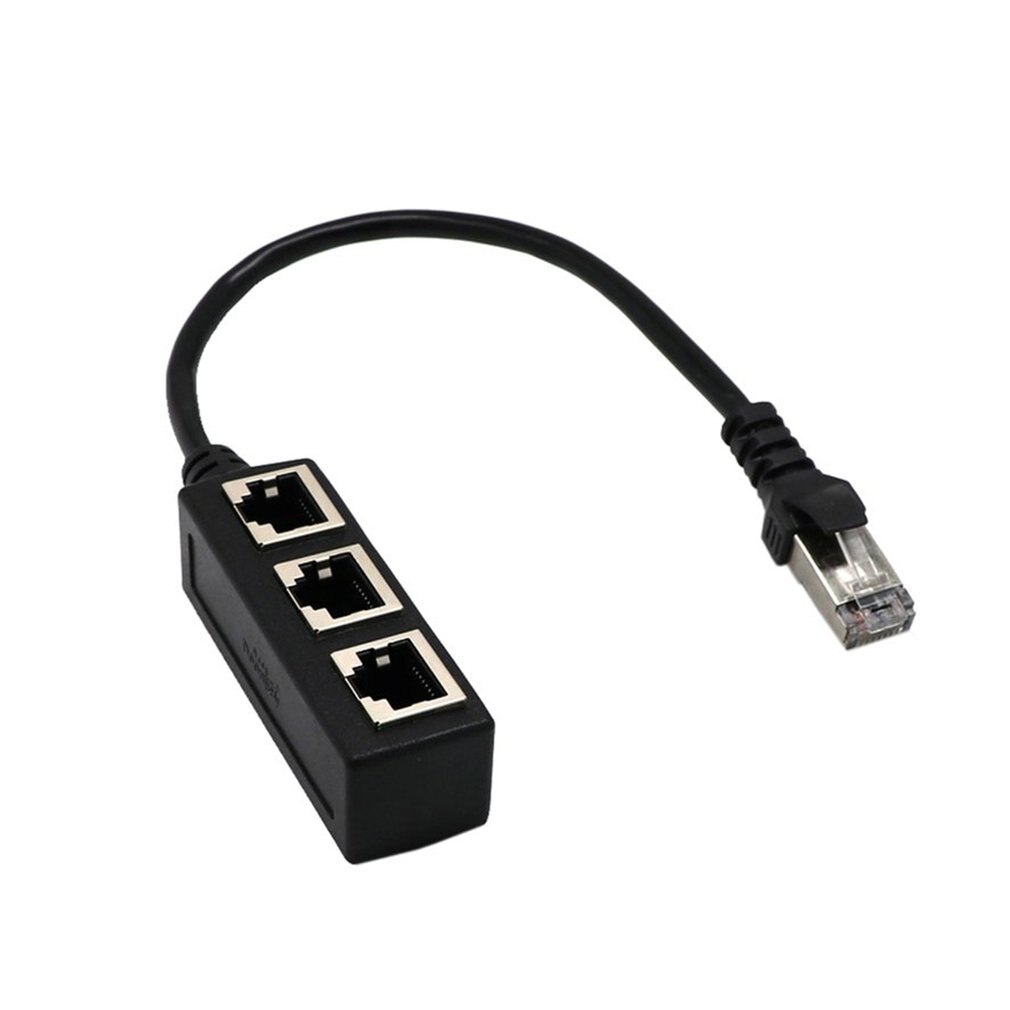 Splitter Ethernet RJ45 Kabel Adapter 1 Mannelijk Naar 2/3 Vrouwelijke Poort Lan Network Connector Draad Ethernet RJ45 Kabel Adapter: 1 to 3