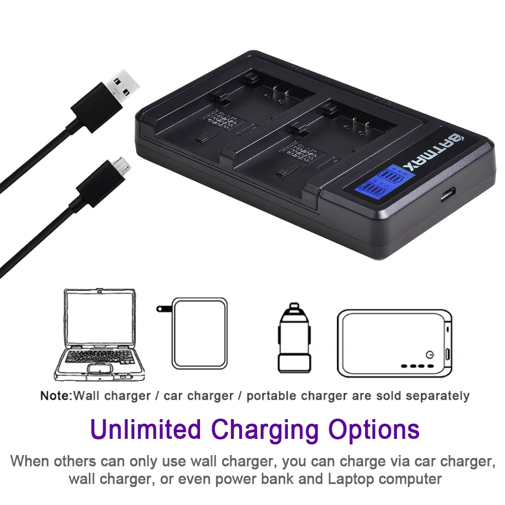 2 Pièces 2500mAh NP-FV70 NP FV70 Batterie + LCD Double Chargeur USB pour Sony NP-FV30 FV50 FV70 FV90 FV100 FV120 HDR-SR68 DCR-SX85 DCR-S