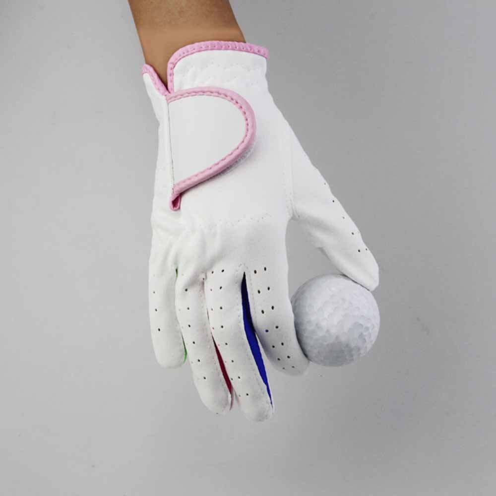 1 par golfhandskar för barn ungdomar junior pojkar flickor, mikrofiberduk handskar för vänster hand höger golfare