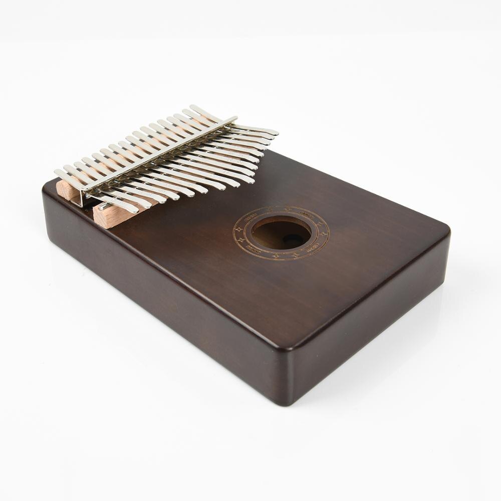 17 touches Kalimba bois de pin corps pouce Piano Instrument de musique avec livre d'apprentissage air marteau pour les enfants