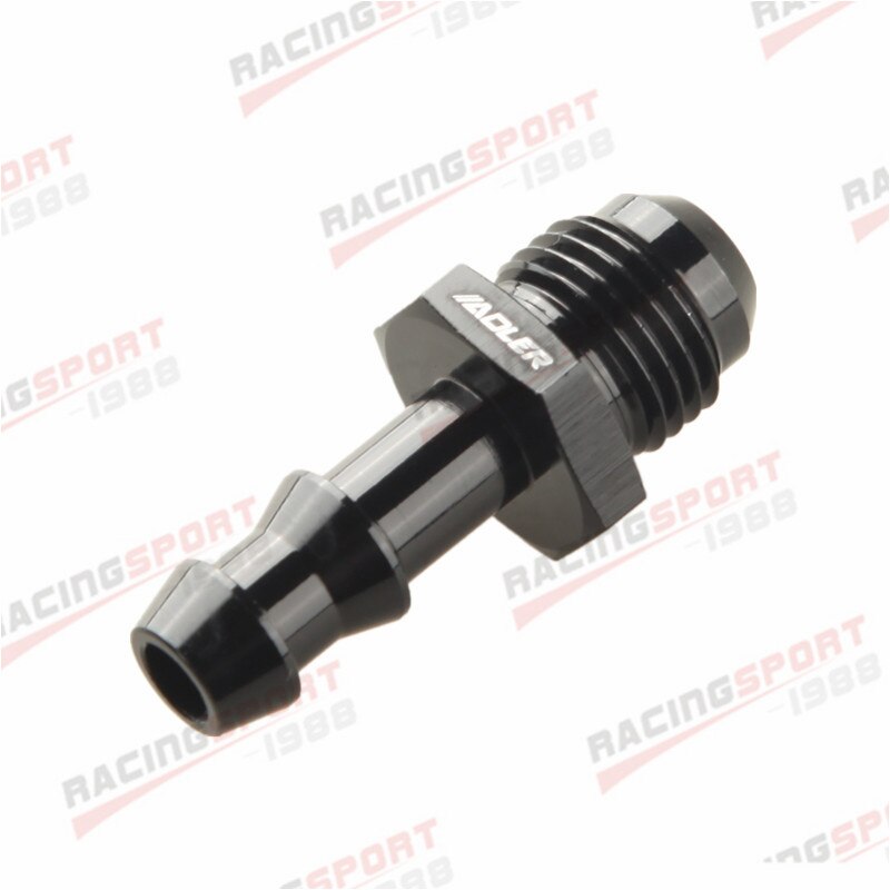 Een-6 Naar 8Mm Push Barb Slang Straight Fitting Adapter Stookolie Black