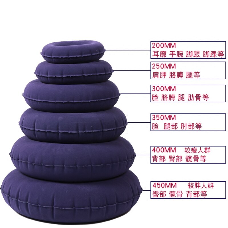 18/22/28/31/36/38cm elderly care air cushion Bedridden patient anti-pressure sore tail round inflatable cushion