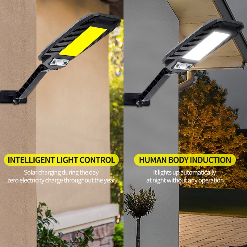 180COB Outdoor Solar Street Lamp Integrated Human Body Induction Wall light Garden Spotlight Smart Sensitive Power LED Sales