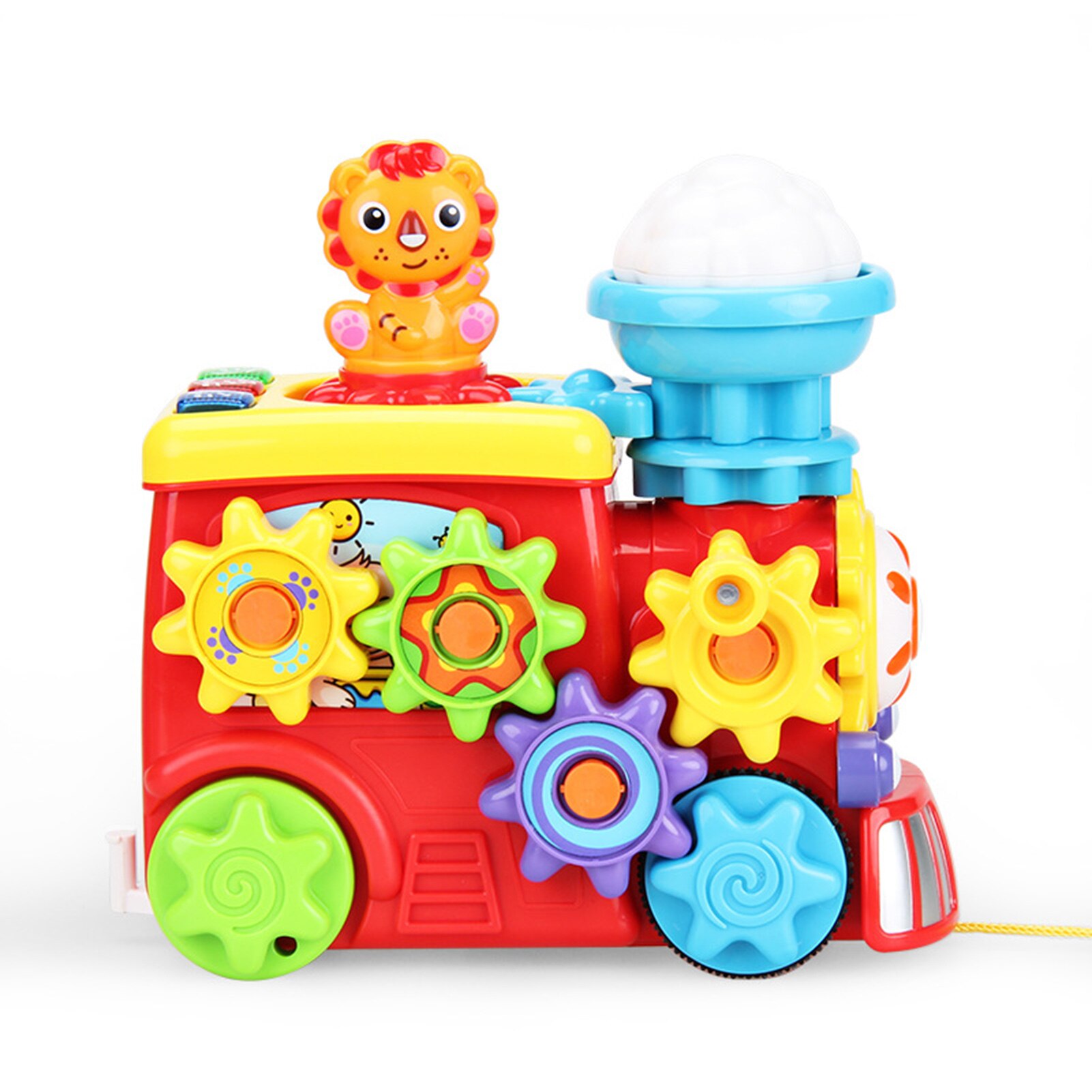 Cartoon Dier Trein Gear Splicing Diy Montage Educatief Speelgoed Kids Set