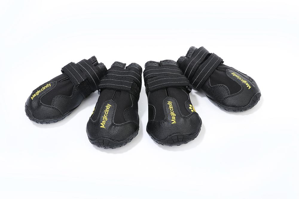 Grote huisdier regenlaarzen, outdoor hond beschermende laarzen, antislip huisdier regenschoenen, waterdichte hondenschoenen met verstelbare bandjes reflecterende en anti-slip zool voor middelgrote en