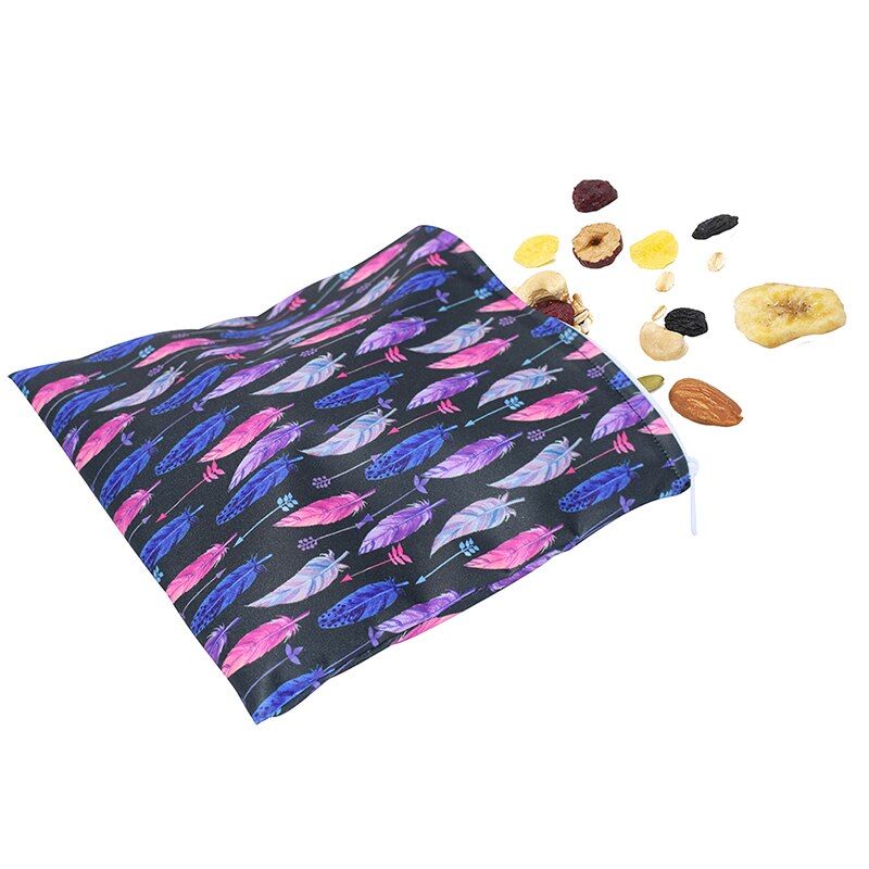 3 unids/set reutilizables bolsa impermeable pan Sandwich bolsa para campamento de la escuela.