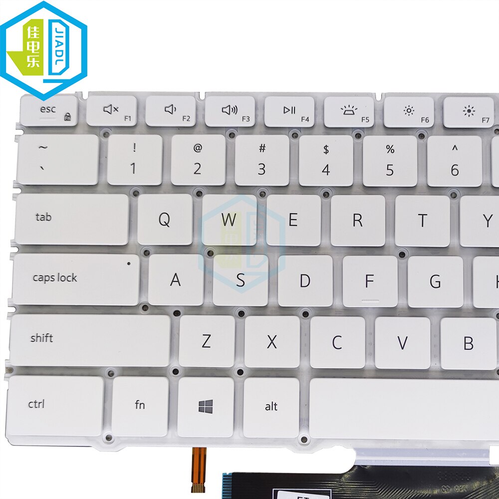 US English laptop backlit keyboard for Dell XPS 13 7390 2 in 1 0XD3H3 XD3H3 notebook pc replacement keyboards white NSK-ET1BC