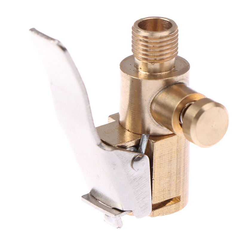 1 Pc 8mm Brass Car Tire Inflator Valve Stem Connector Air Compressor Pump Chuck Lock On Clip Adapter: A