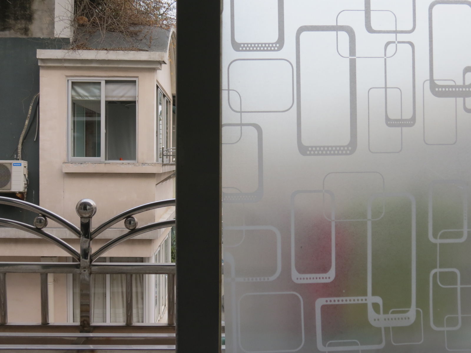 Nyeste 2m x 45cm vindue dør privatliv film værelse badeværelse hjemme glas klistermærke pvc frostet: Firkant