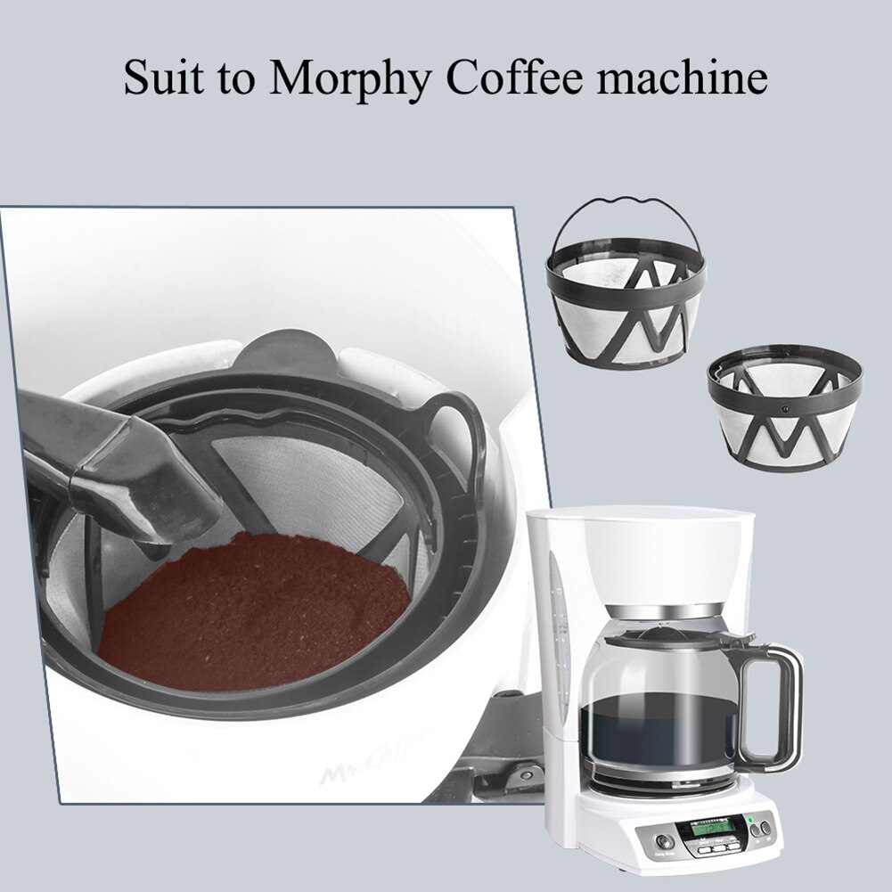 Kaffemaskine genanvendelig genopfyldelig kaffefilterkurv til kaffe cgx 20/ morphy richards 162 kaffetilbehør køkkenværktøj