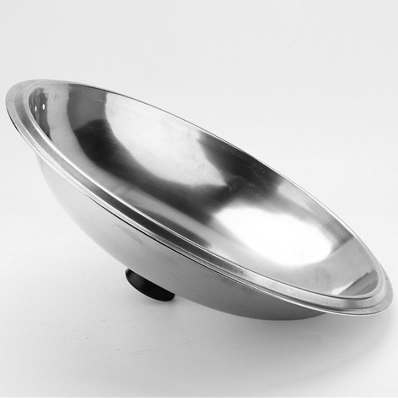 Couvercle de poêle Wok de cuisson couvercle de poêle universel en acier inoxydable couvercle Visible remplacé couvercle poêle Wok marmite bonne demi-cercle 34cm