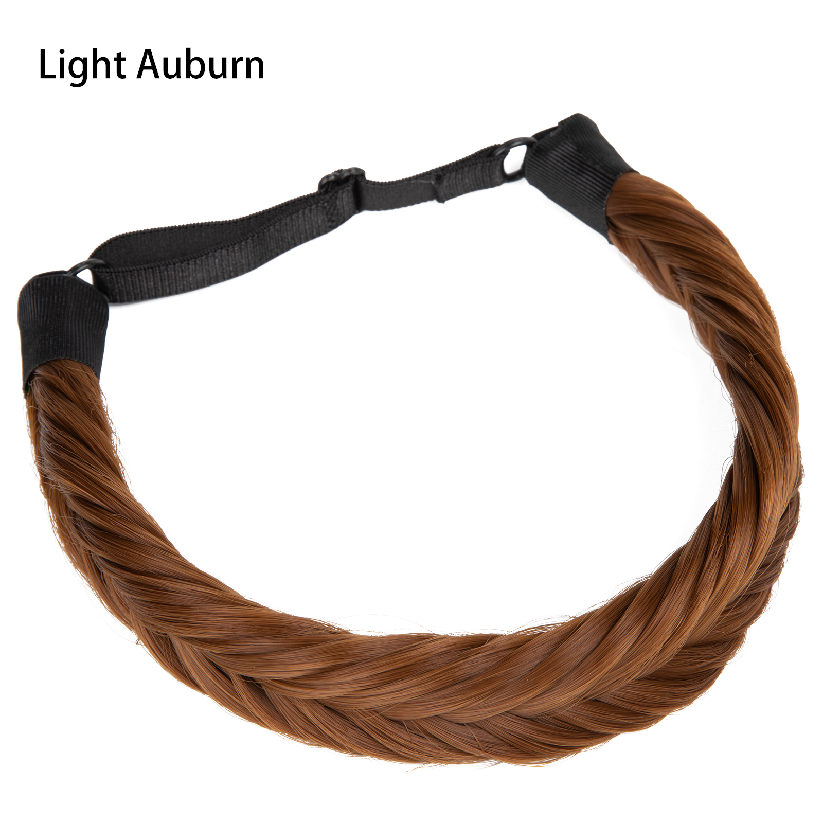 SARLA-Diadema sintética con trenzas de cola de pez para mujer, pelo con cinturón ajustable, diadema trenzada, estilo bohemio, postizos de peinado: P1B/27