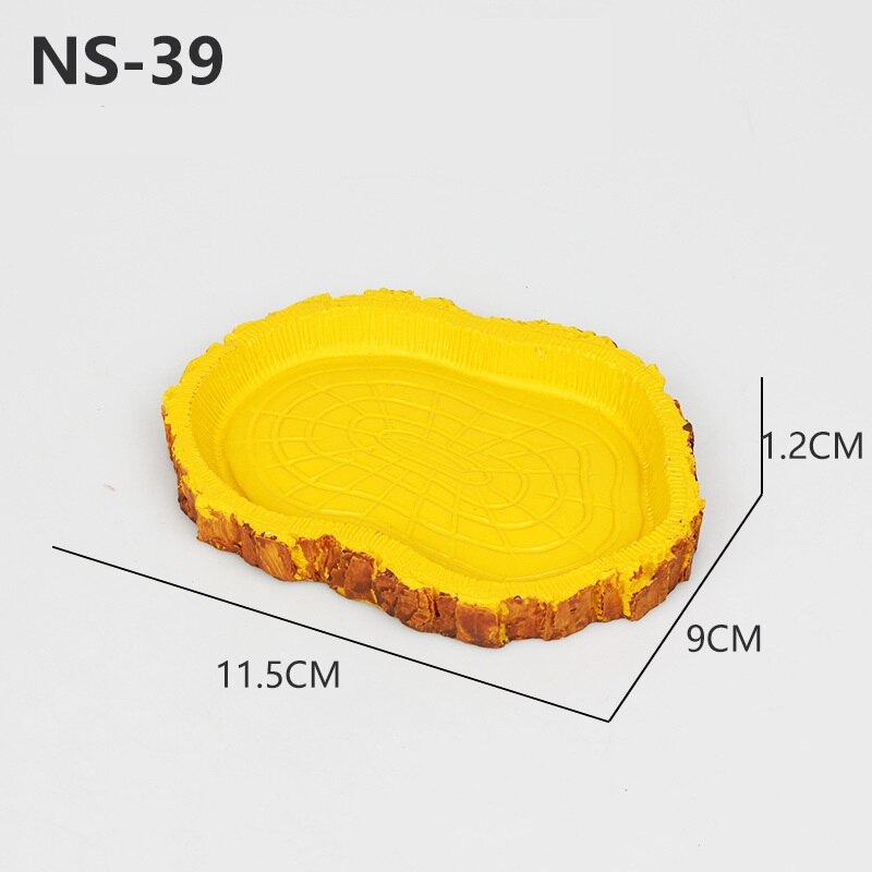 Reptile Rock Food Dish Bowl Lizard Gecko Water Dispenser Pet Bowls Anti-Escape Mini Superworm Feeder Terrarium Landscaping: 9