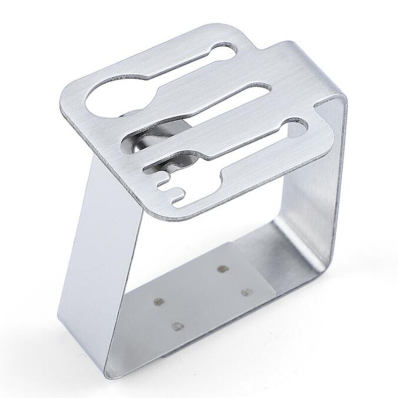 Home Parts Desktop Stainless Steels Tablecloth Clip Leaf Butterfly Shaped Restaurant Tablecloth Clip: 646465