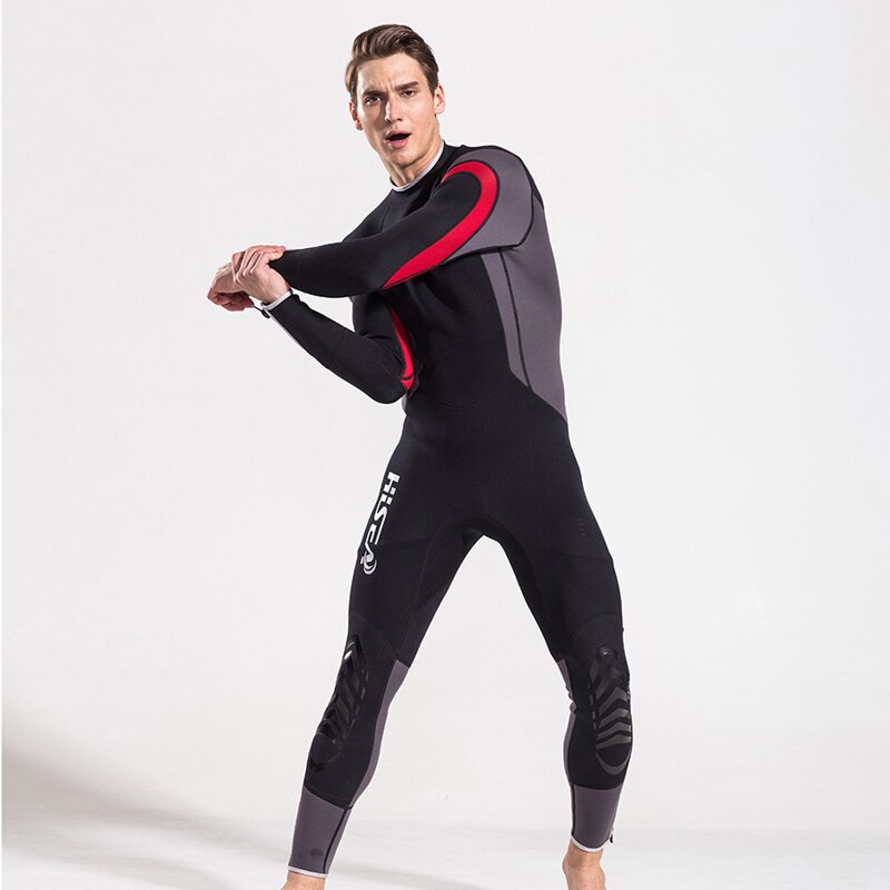 Back Zipper Long Sleeve One Piece 2.5mm Neoprene Wetsuit Men Scuba Diving Suit Sailing Clothes Drysuit Surfing Freediving Suit