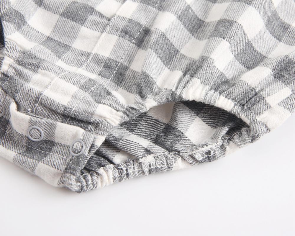 Baby Boy Baby Kleding Herfst En Winter Baby Romper Plaid Baby Boy Romper Lange Mouw