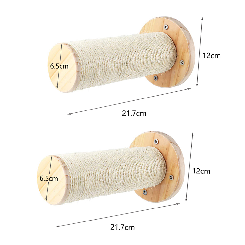 Estante para gatos, hamaca de pared, estantes de escalada en forma de luna y perchas, escalera, escalones de madera maciza para actividades, muebles de pared para gatos de interior: Plata