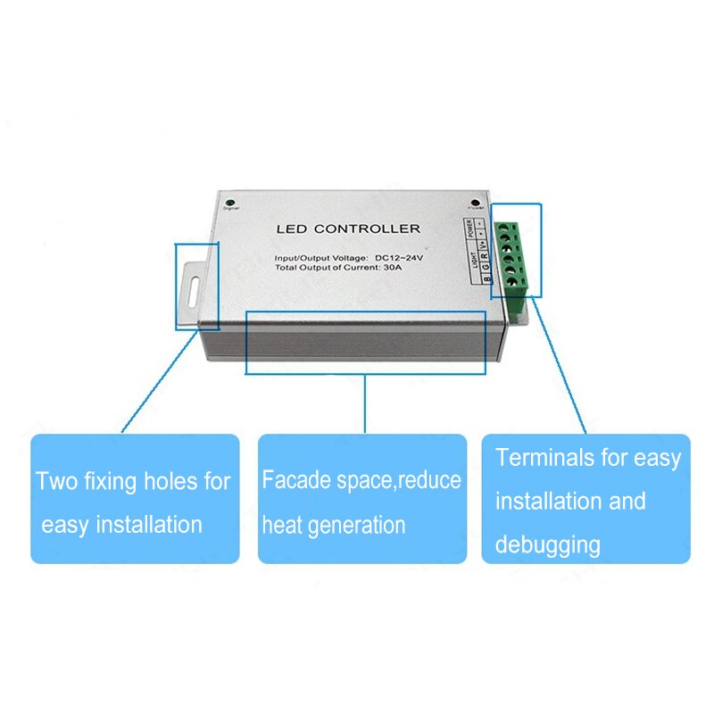 DC12V-24V 24-key 44-key LED Controller IR Fernbedienung Farbe RGB Lampe Mit Modul Dimmer 12A 24A