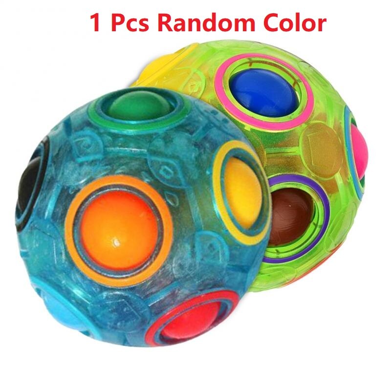 Kreative Magie Regenbogen Ball Pädagogisches Färbung Lernen Spielzeug Für Kinder Erwachsene Schreibtisch Büro Anti Stress Jungen Mädchen Magie Cube: Default Title