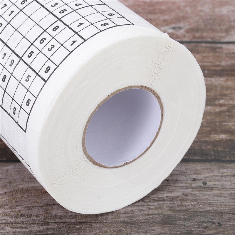 Rollo de papel higiénico de 2 uds. De Sudoku para uso en el hogar
