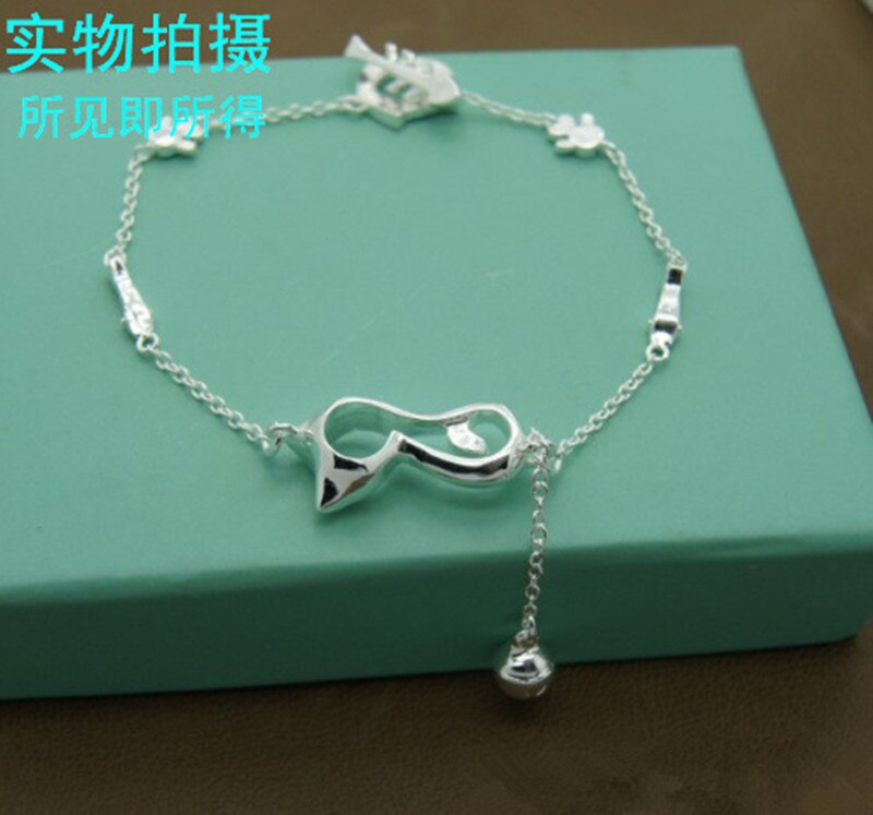 Moda feminina 925 prata esterlina 6mm charme corrente pulseiras e pulseiras 925 prata esterlina jóias presentes