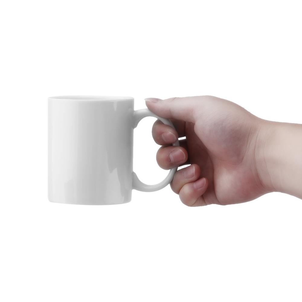 Hvit langfinger stil kopp nyhet blanding kaffe melk kopp morsom keramisk krus nok kapasitet vann kopp