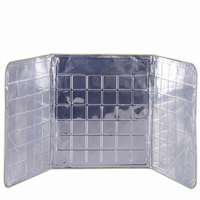 Placa de hoja de aluminio para aceite de cocina, placa deflectora aislante a prueba de salpicaduras, placa aislante de lámina, tablero aislante de Gas, aceite para cocina, pantallas de salpicaduras: Plata