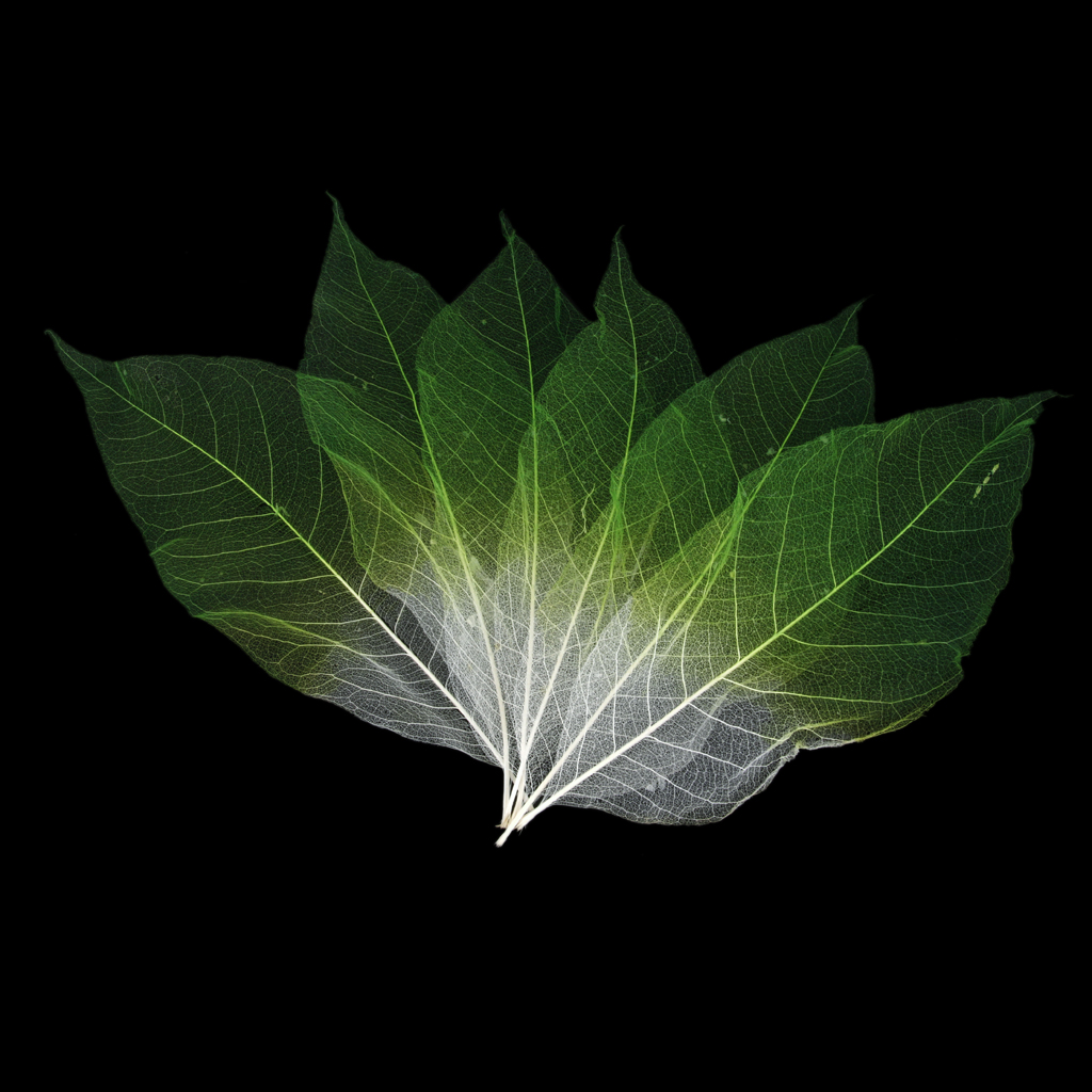 50 stk farverige naturlige magnolia skelet blade blade invitationer kort scrapbog tags diy bryllupsfest favor leverer boligindretning: Grøn hvid