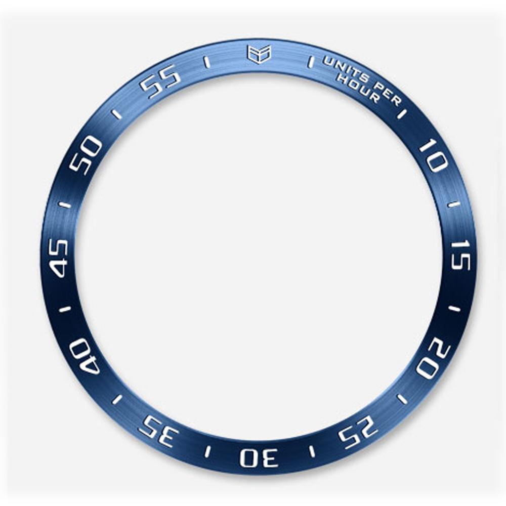 Obudowa ze stali nierdzewnej smartwatch do Samsung Galaxy Watch 3 45mm 41mm tarcza Bezel pierścień samoprzylepna ochrona przed zarysowaniem metalowa obudowa: A  Blue / Galaxy Watch3 45mm