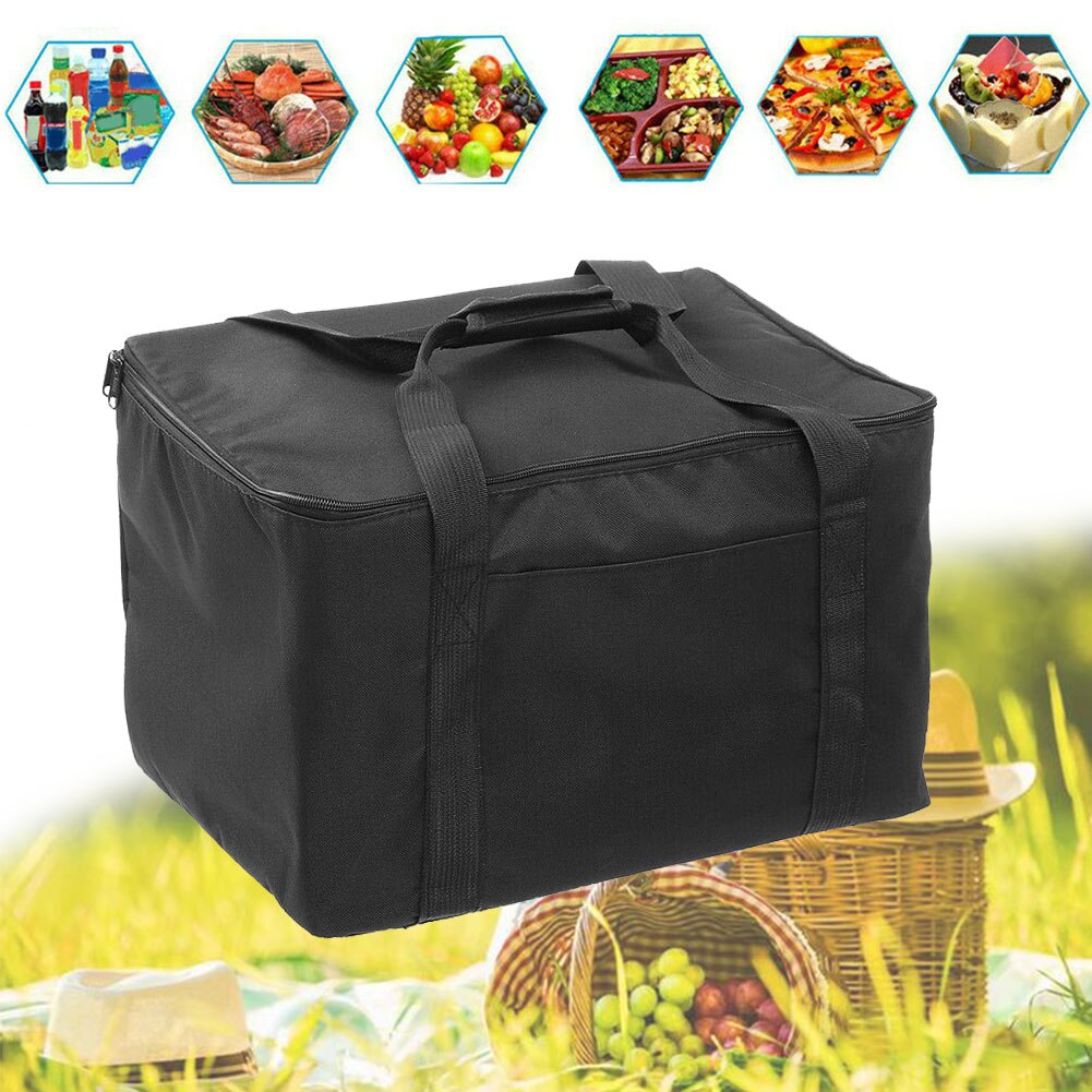 Ice Pack Lunch Container Pizza Pies Food Bag Waterproof Portable Storage Insulation Carrier Drink Holding Outdoor