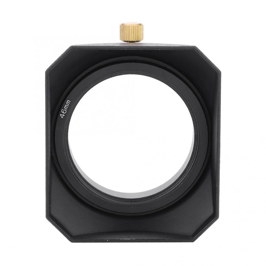 Filtre d&#39;objectif carré 46mm, pièce d&#39;objectif pour caméscope DV, caméra vidéo numérique, filetage cylindrique, pare-soleil dslr