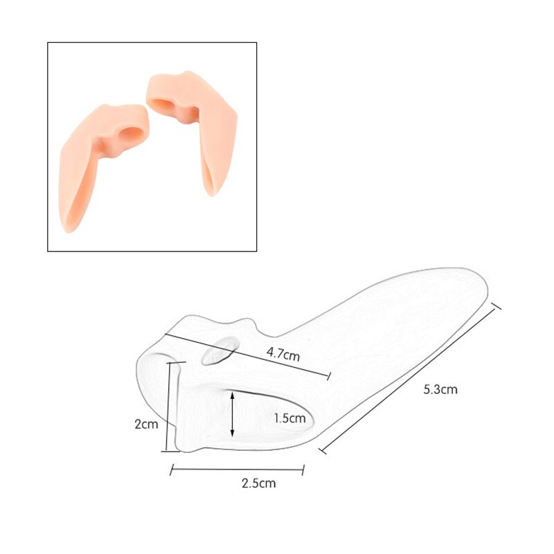 1 Paar Hallux Valgus Orthese Siliconen Gel Grote Teen Separator Voetverzorging Pedicure Bunion Regulator Bone Duim Orthese