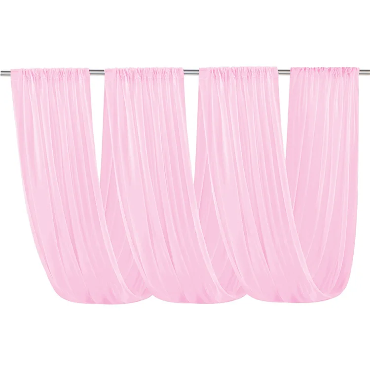 1 pannello 73*600cm tende da soffitto per matrimoni arco per matrimoni tenda in chiffon in tessuto drappeggiato per la cerimonia del partito decorazione di nozze