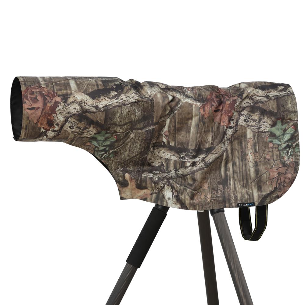 ROLANPRO telephoto lens rain cover, Tree branches pattern waterproof camouflage photography Rain Cover Raincoat Lens Rain Cover