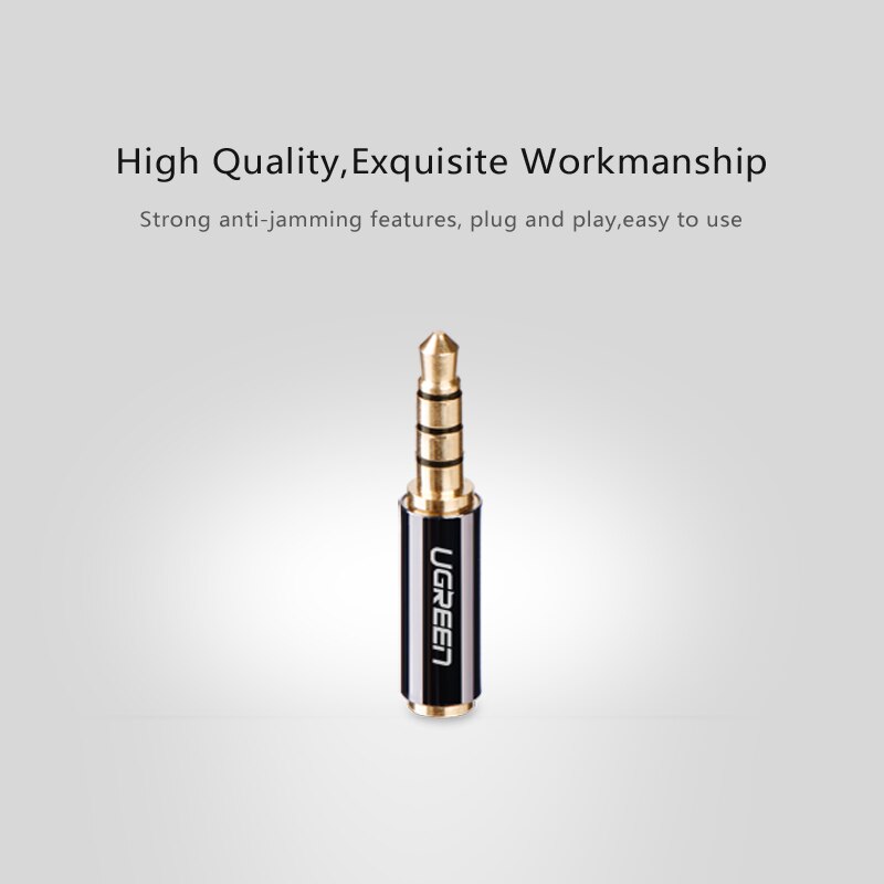 Ugreen 3.5mm Male Jack naar 2.5mm Vrouwelijke Plug 4 Pole Hoofd Telefoon Oortelefoon Stereo Audio Adapter connector voor Kabel