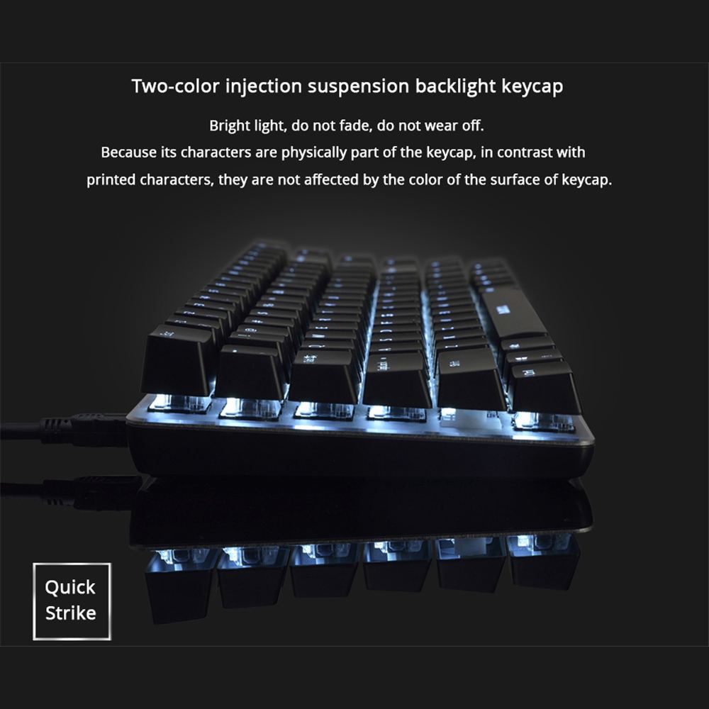 Ajazz AK33 Mechanical Gaming Keyboard Wireless Bluetooth 5.0 Dual Mode 82 Keys Anti-Ghosting Red Switch RGB Backlit Keyboards