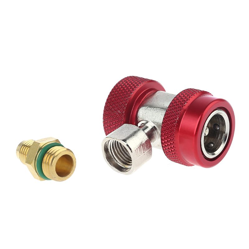 2Pcs R134A H / L Adapters Quick Coupling Air Conditioner Coolant Adjustable