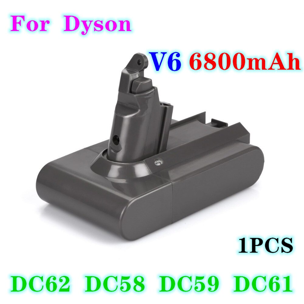 Li lon vacuum rechargeable battery Dyson v6 100% original, 12800mAh, 21.6v, 12800mAh, animal Pro: Red