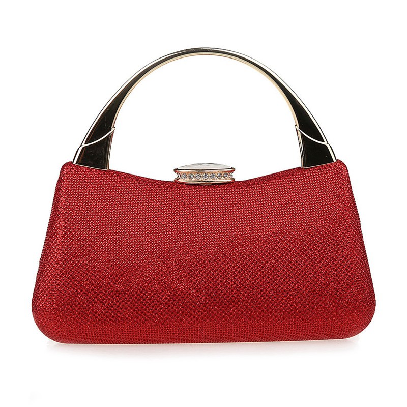 Crystal Diamond Day Clutch Bags Glitter Silver Blue Evening bags Gold Day Clutches Party Purse Woman Wedding Handbags: red
