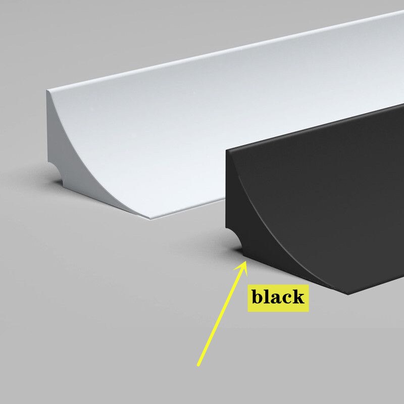 kitchen Countertop Water Retaining Strip seal tape bathroom Flood Barrier stopper blocker Dry&amp;Wet Separation Rubber Dam: black / 60cm