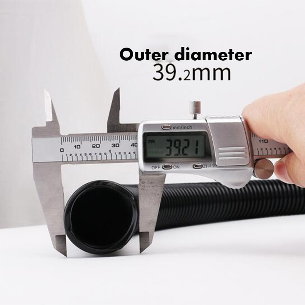Manguera de goma EVA flexible de 32 mm de diámetro interno, tubos alargados para manguera de limpieza al vacío doméstica, coche negro gris 2/3/4/5/6/7/8/9/10 M