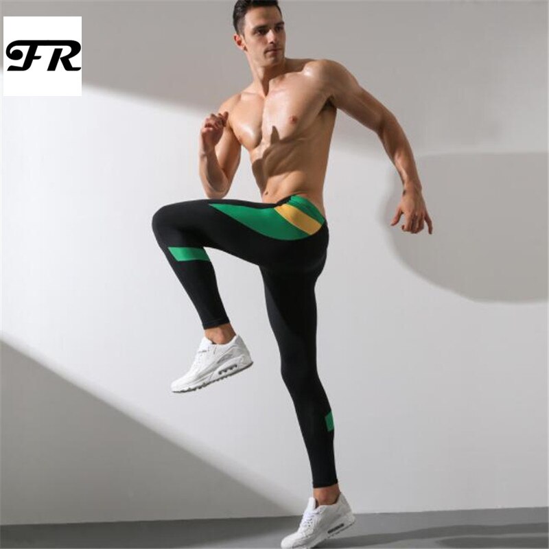 Fr miesten lämminhousut,miesten leggingsit,miesten ohuet stretch-leggingsit: Musta / Xxl