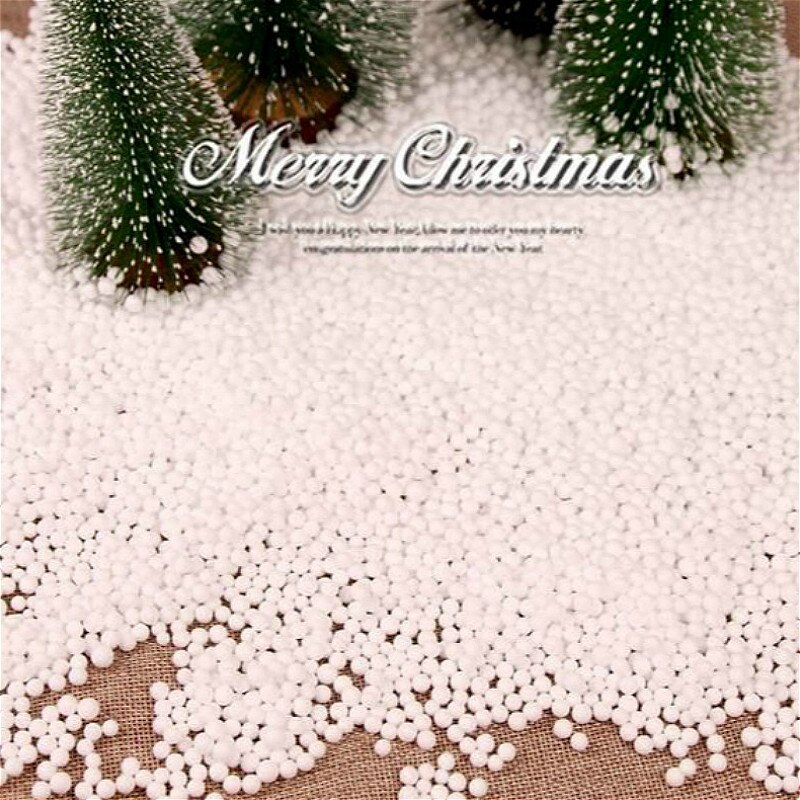 1 Pcs Wit Schuim Bal Diy Decoratie Kunstmatige Sneeuw Sneeuwvlokken Super Party Magic Prop Christmas Party Decoratie