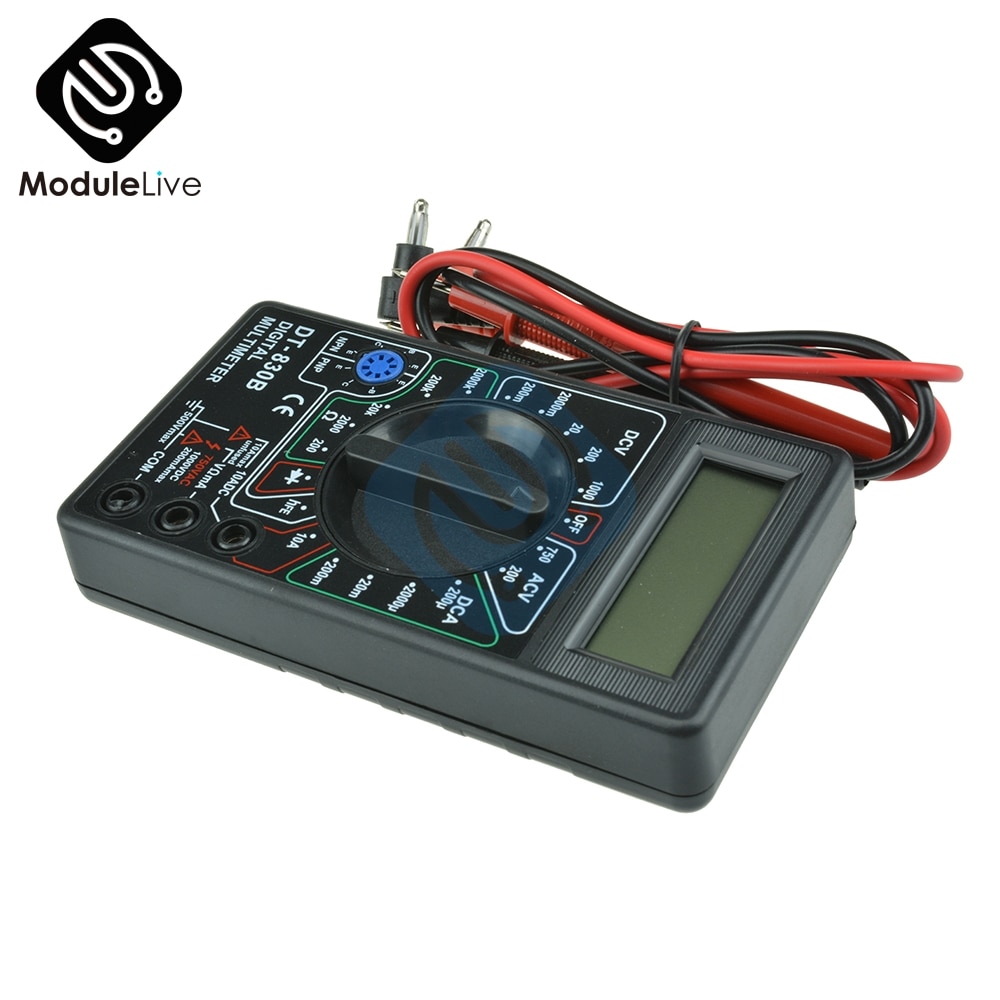 Dt830b lcd digital multimeter tester meter ac  dc 750/1000v voltmeter ammeter ohm elektrisk multi tester dt -830b