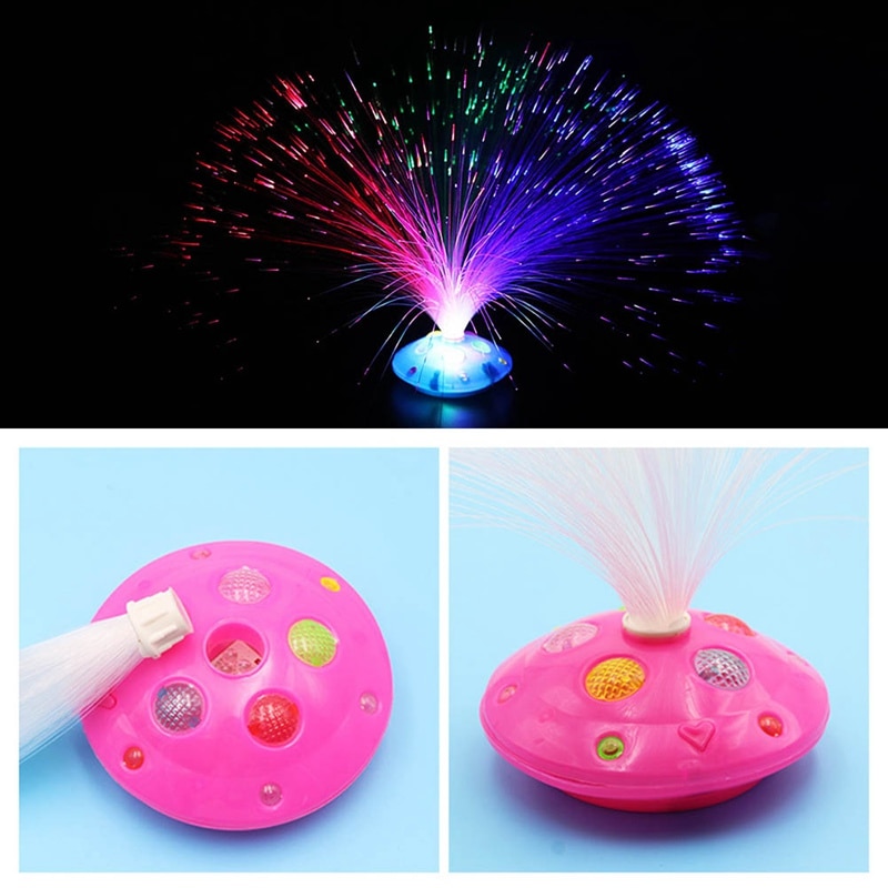 Bunte led-faser-nachtlampe, leuchtendes spielzeug, romantisches optisches nachtlicht, blinkendes licht für festival-, weihnachts- und partydekoration, spielzeug