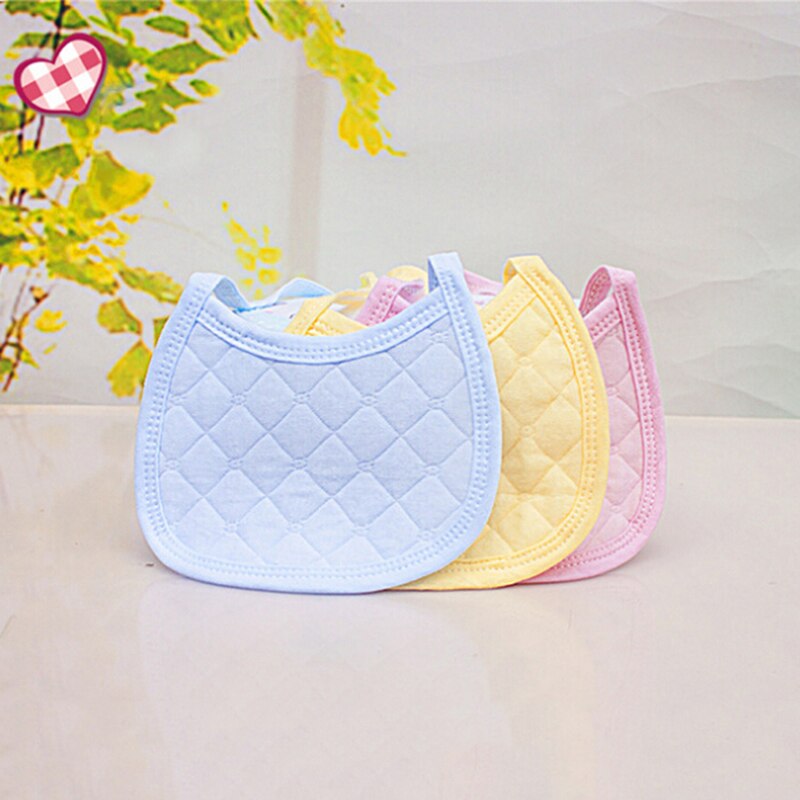 Bavoirs dentelle pour bébés, chiffons pour nourrissons, tissu rose, bleu, jaune, en coton doux, accessoires d'alimentation pour -nés, garçons et filles